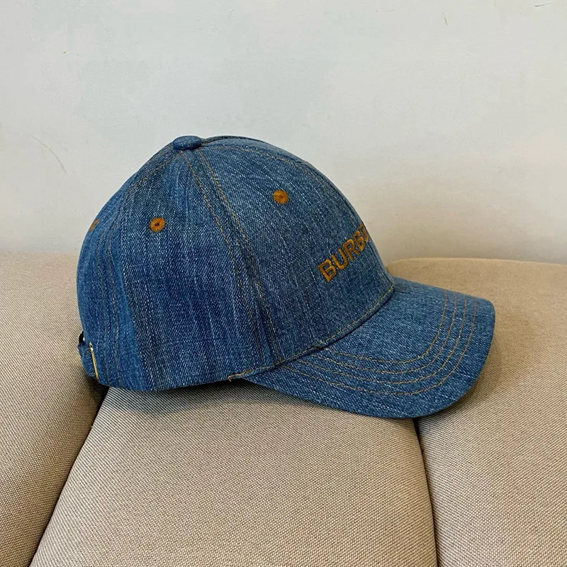 【大特価】バーバリー ロゴ刺繍 デニムベースボールキャップ 贋物 Bai68043