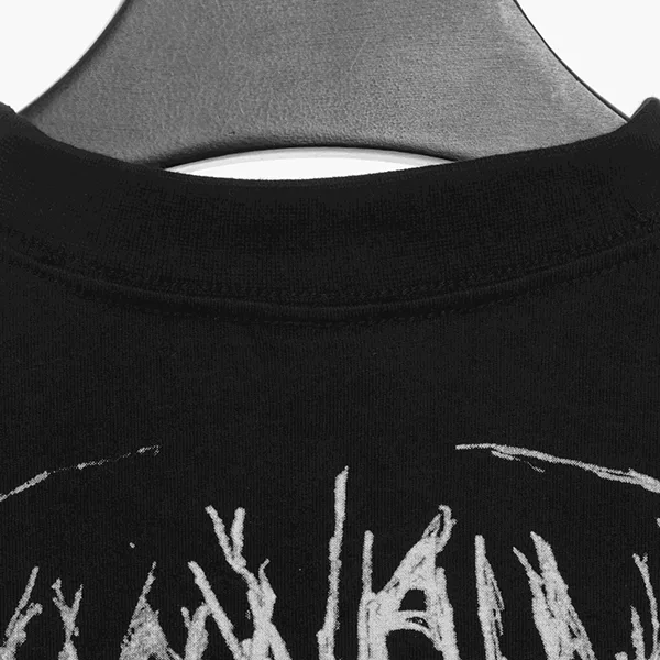 バレンシアガ DIYメタルTシャツ 偽物 ラージフィット ブラック/ホワイト baq86431