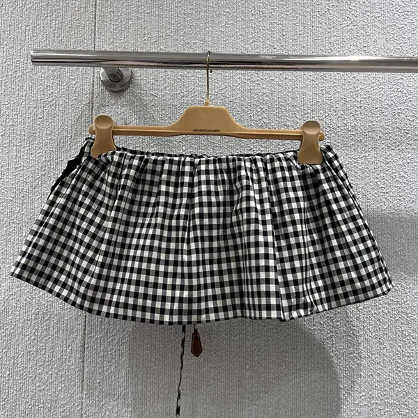 ミュウミュウ コピー チェックミニスカート myg23521