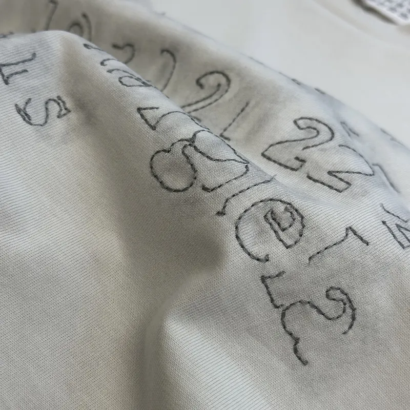 おすすめ★メゾンマルジェラ 偽物★エンブロイダーロゴ Tシャツ Mae78362