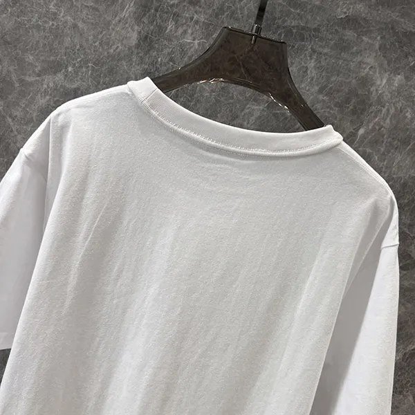 アレキサンダーワン 偽物 コットンジャージー ユニセックス ディストレストロゴ tシャツ UCC1251
