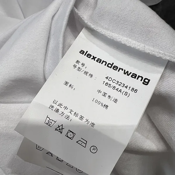 アレキサンダーワン 偽物 コットンジャージー ユニセックス ディストレストロゴ tシャツ UCC1251