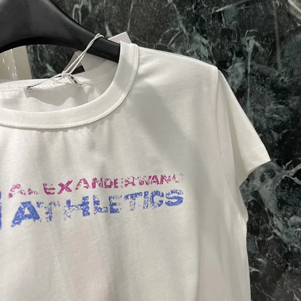 アレキサンダーワン ディストレストロゴ Tシャツ コピー 4CC2251
