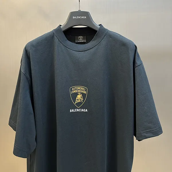 バレンシアガ × Lamborghini オーバーサイズ コピー プリント Tシャツ bao10397