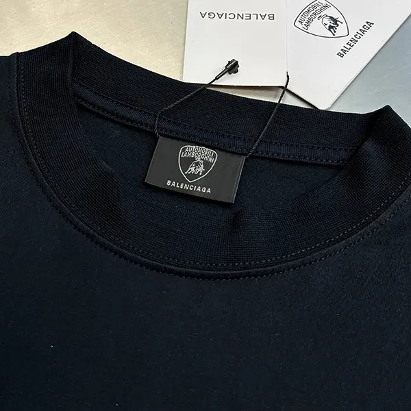バレンシアガ × Lamborghini オーバーサイズ コピー プリント Tシャツ bao10397