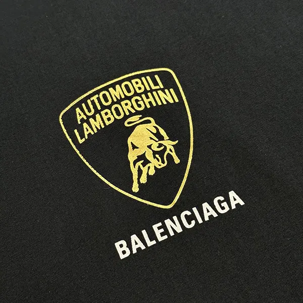 バレンシアガ × Lamborghini オーバーサイズ コピー プリント Tシャツ bao10397