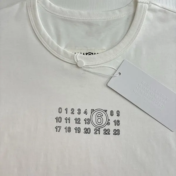 プレゼント最適 エムエムシックス ナンバリング コピー ロゴ Tシャツ May29519