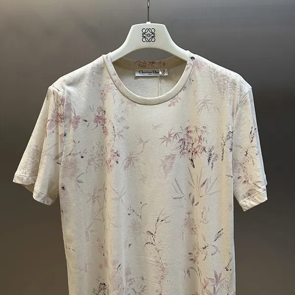 【大特価】ディオール Tシャツ 偽物 コットン リネン dej58457
