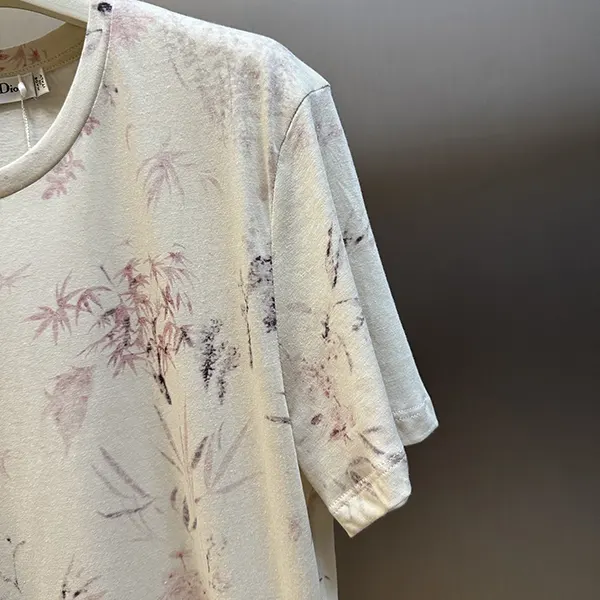 【大特価】ディオール Tシャツ 偽物 コットン リネン dej58457