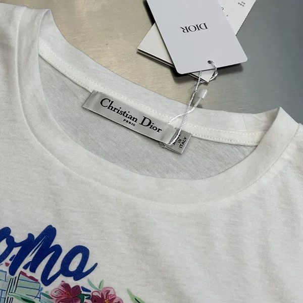 超話題!ディオール Roma Souvenir Tシャツ 偽物 コットン & リネン ジャージー deo64879