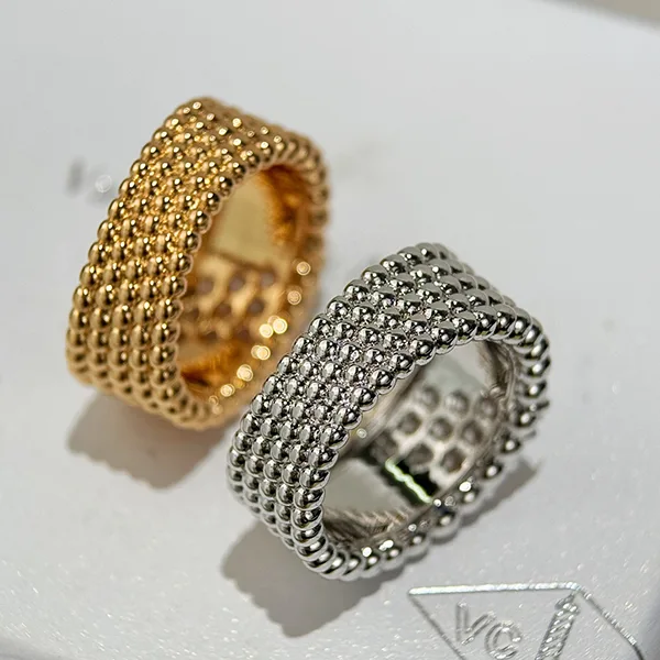 ヴァンクリーフ ペルレ N級品 ダイヤ リング 指輪 ダイヤ 18K YG VCARP7UT00