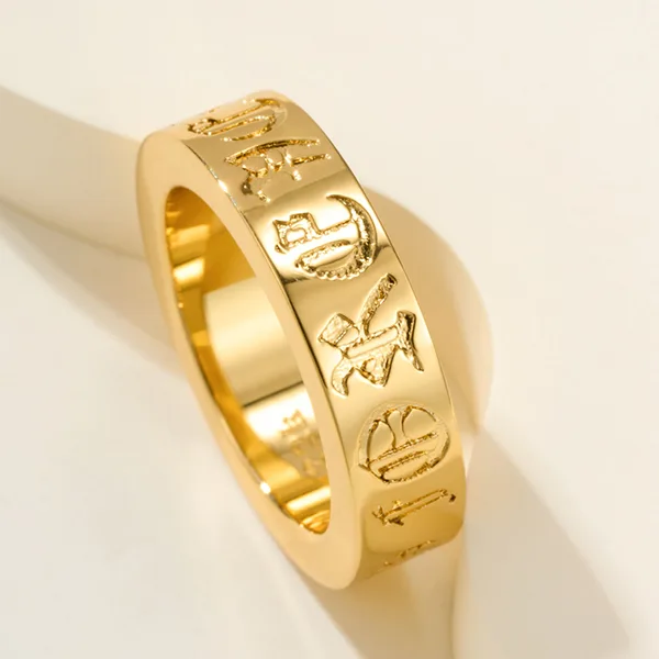 超人気☆クロムハーツ 22K コピー ゴールド スペンサー リング 指輪 GOLD RING Kuu23093