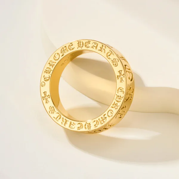 超人気☆クロムハーツ 22K コピー ゴールド スペンサー リング 指輪 GOLD RING Kuu23093