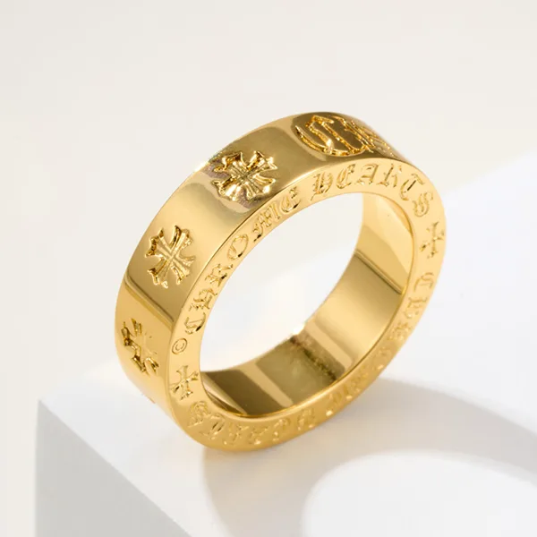 超人気☆クロムハーツ 22K コピー ゴールド スペンサー リング 指輪 GOLD RING Kuu23093