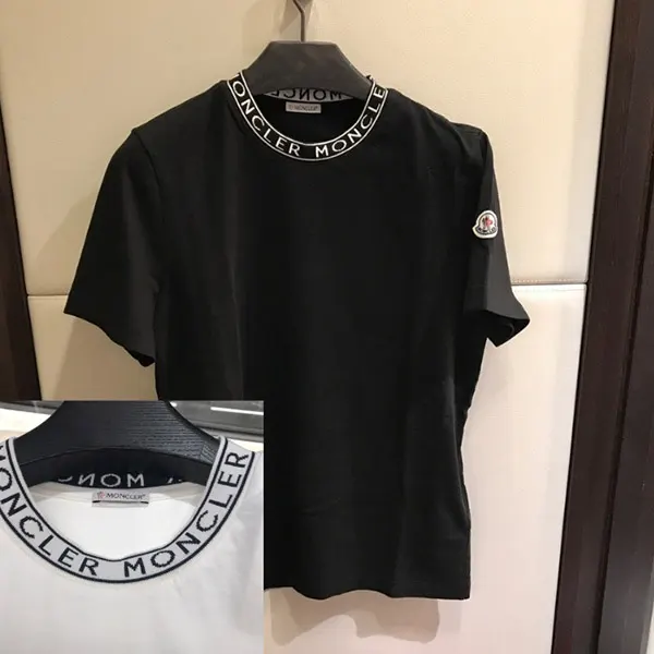 すぐ届く モンクレール ネックラインロゴTシャツ コピー☆3色 J10918C0002