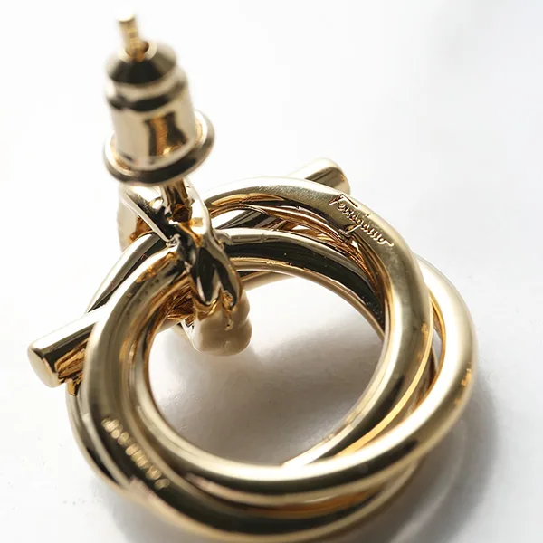 フェラガモ ピアス コピー 76 0549 レディース ガンチーニ ノット ブラス アクセサリー 001/ORO-GIOVE