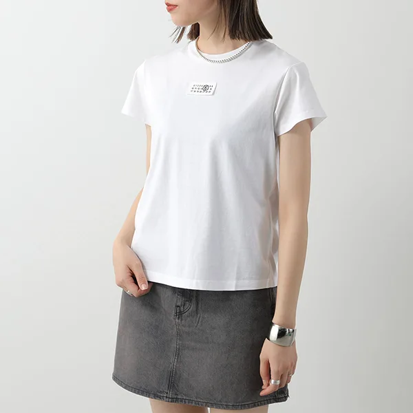 エムエムシックス Tシャツ 偽物 S52GC0327 S24312 ナンバリング ロゴT S24312