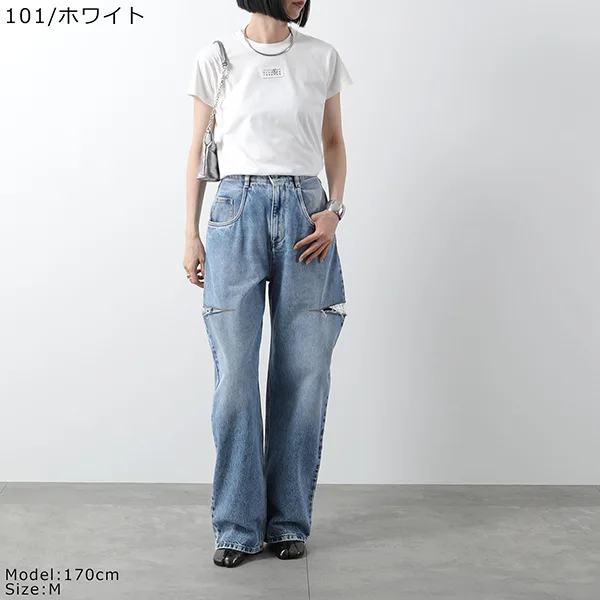 エムエムシックス Tシャツ 偽物 S52GC0327 S24312 ナンバリング ロゴT S24312