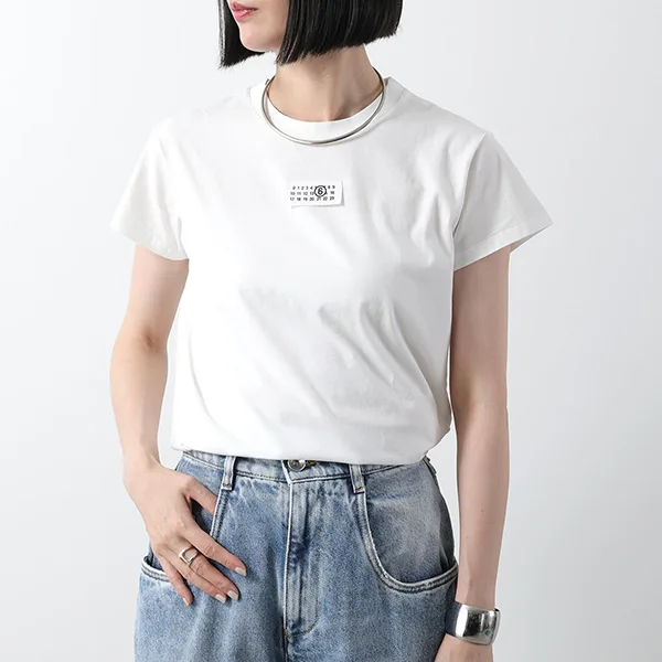 エムエムシックス Tシャツ 偽物 S52GC0327 S24312 ナンバリング ロゴT S24312