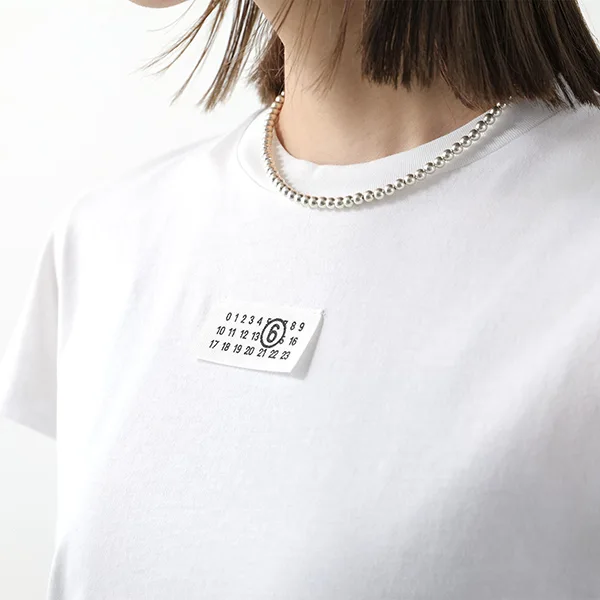 エムエムシックス Tシャツ 偽物 S52GC0327 S24312 ナンバリング ロゴT S24312