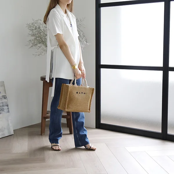 超人気☆マルニ かごバッグ スーパーコピー SMALL TOTE P3860