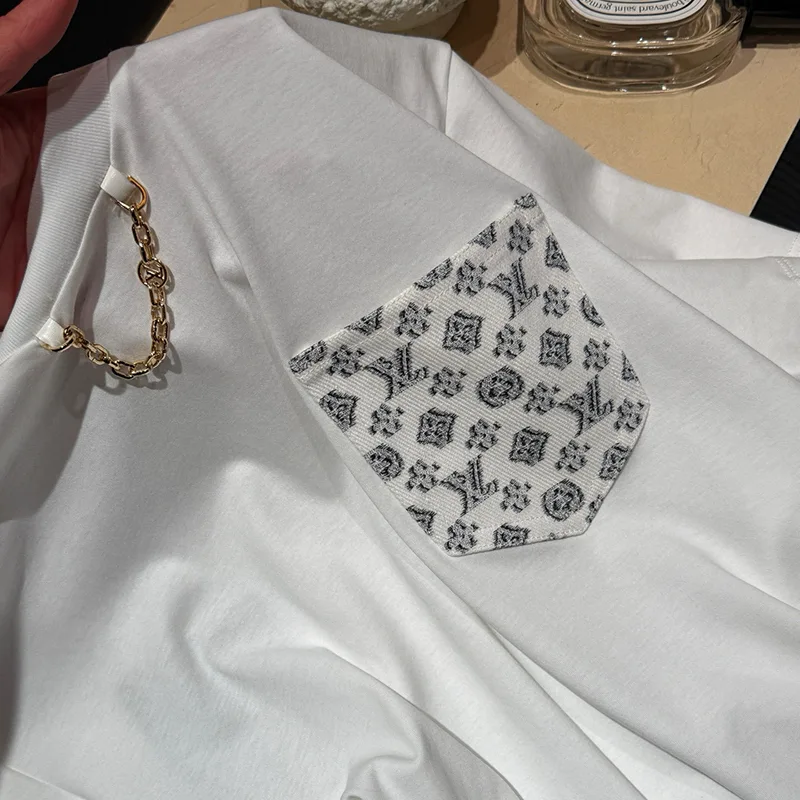 【大特価】ルイヴィトン Tシャツ パロディ モノグラムポケット 1AHX92