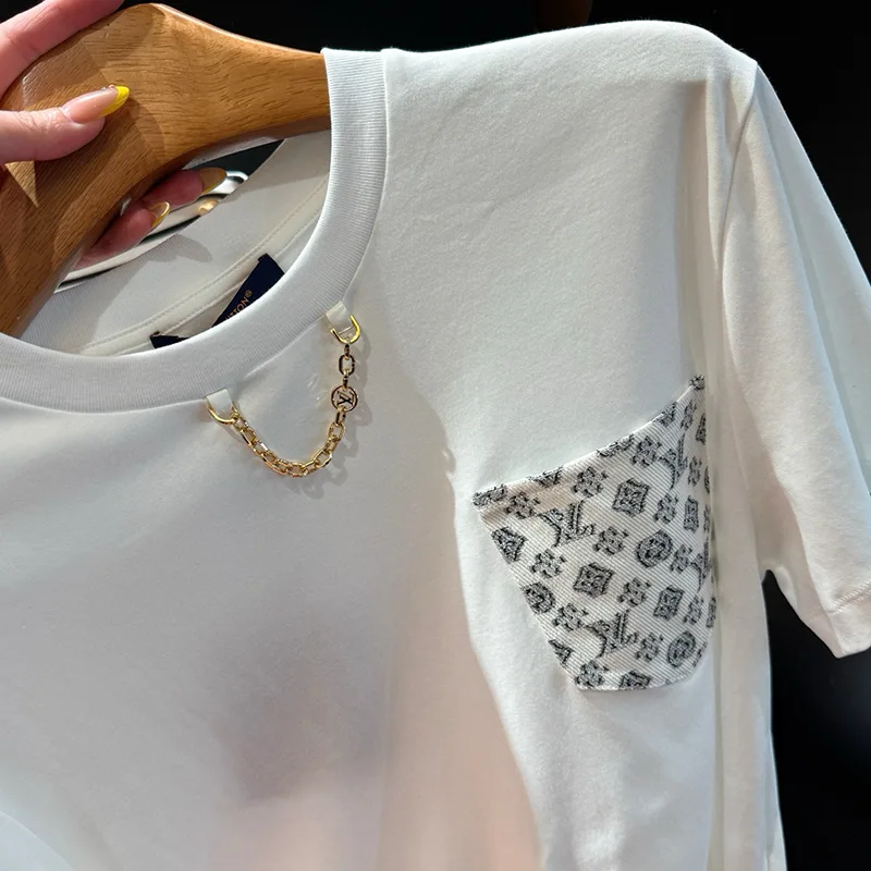 【大特価】ルイヴィトン Tシャツ パロディ モノグラムポケット 1AHX92