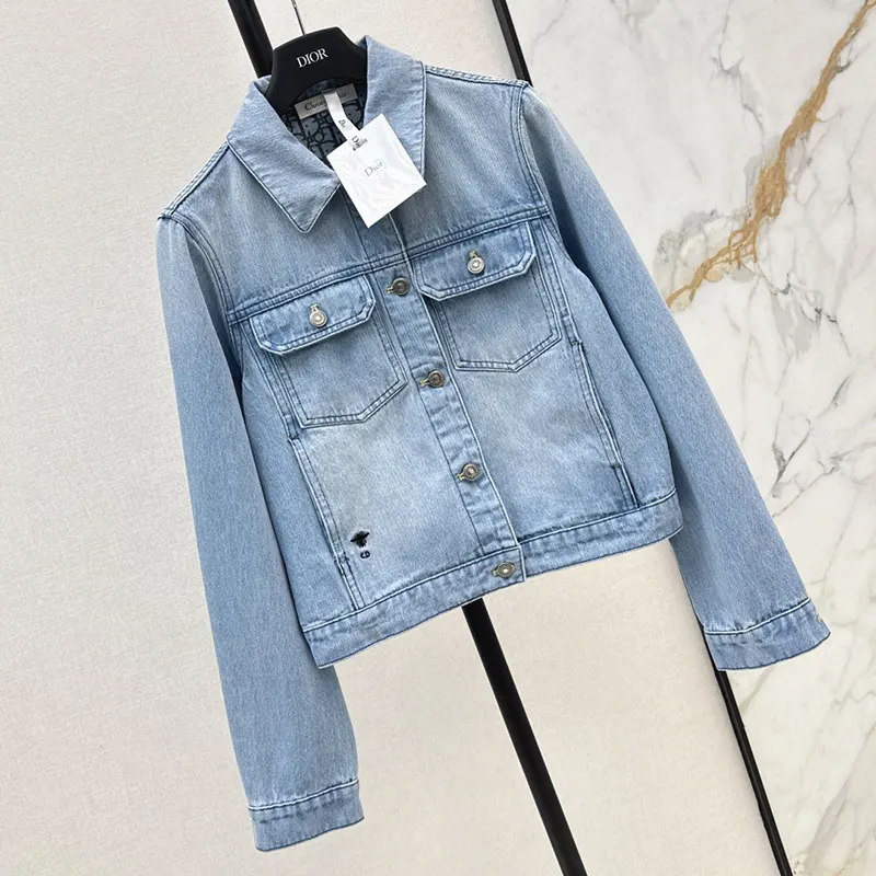 注目★ディオール BEE刺繍 デニム ジャケット 贋物 der37779