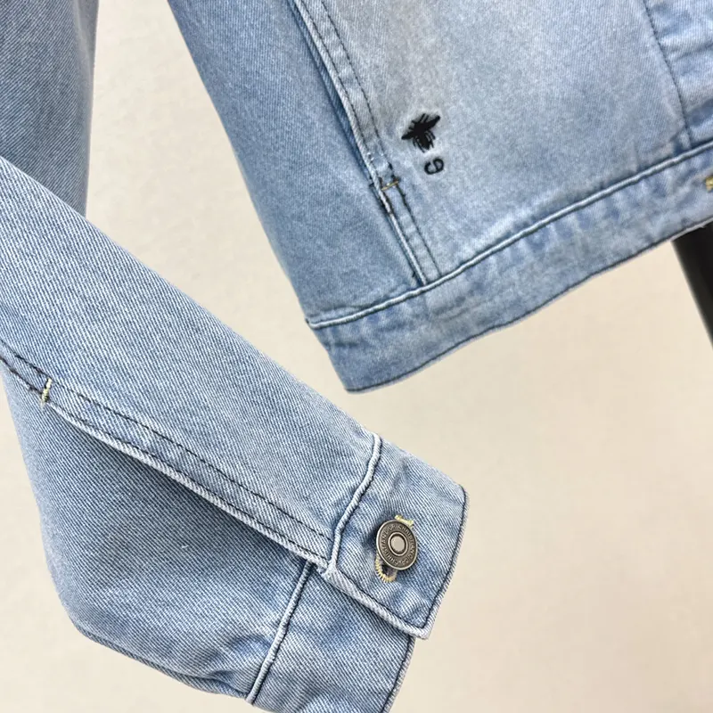 注目★ディオール BEE刺繍 デニム ジャケット 贋物 der37779