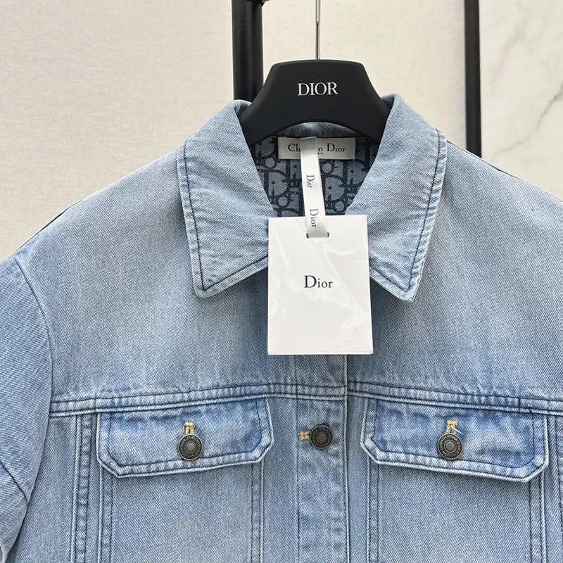 プレゼント最適ディオール BEE刺繍 デニム ジャケット 无袖 レプリカ deh95775