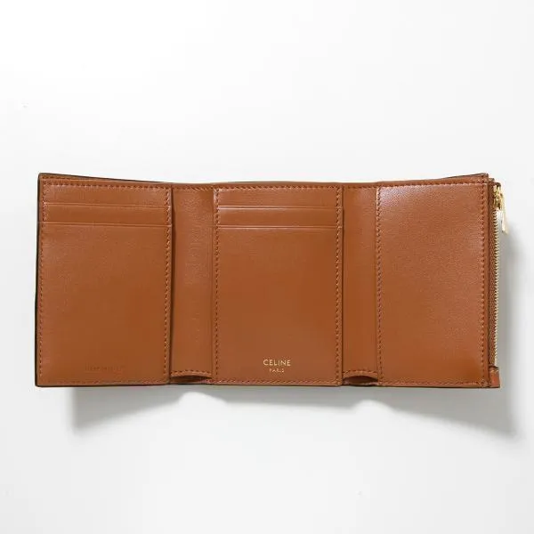 セリーヌ 三つ折り財布 コピー Fine Strap Wallet ファイン ストラップ ウォレット カラー2色 10M963GHH