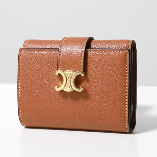 セリーヌ 三つ折り財布 コピー Fine Strap Wallet ファイン ストラップ ウォレット カラー2色 10M963GHH