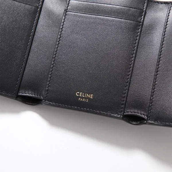 セリーヌ 三つ折り財布 コピー Fine Strap Wallet ファイン ストラップ ウォレット カラー2色 10M963GHH