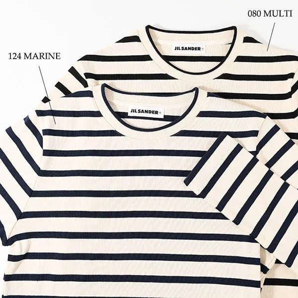 ジルサンダー バッグロゴボーダー長袖Tシャツ コピー J46497