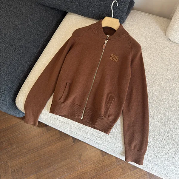 ミュウミュウ ストレッチカシミアカーディガン 偽物 MMF887S