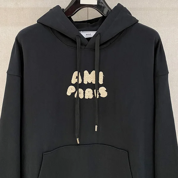 【完売必至★】アミパリス パッチ パーカー コピー ブラック amz94989