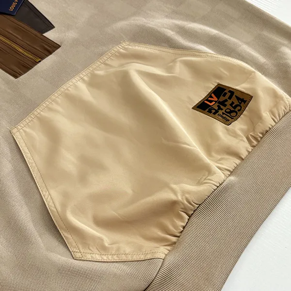 《スポーティ★LV×NIGO》ルイヴィトン ダミエ ハーフジップ プルオーバー 偽物 vuo03014