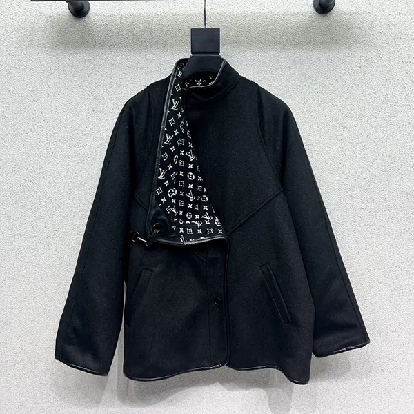 追跡付 ルイヴィトン ダブルフェイス ロングコート vua35428