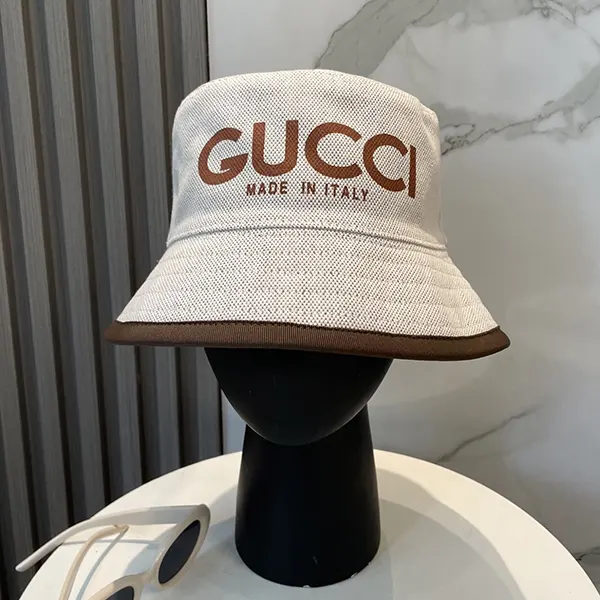 グッチ ロゴ プリント バケット ハット スーパーコピー gue13317