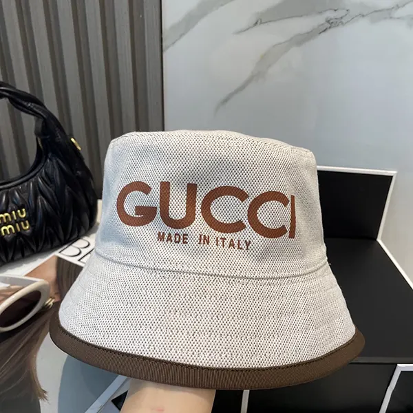 グッチ ロゴ プリント バケット ハット スーパーコピー gue13317