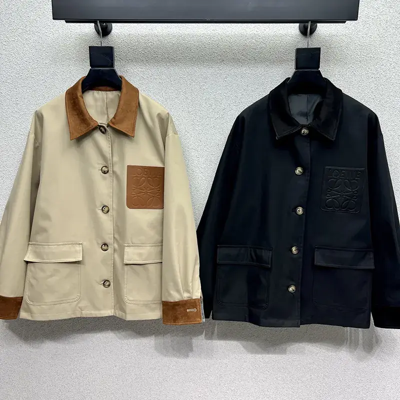 お洒落ロエベ ワークウェア ジャケット コットン&リネン スーパーコピー 2色 lok34442