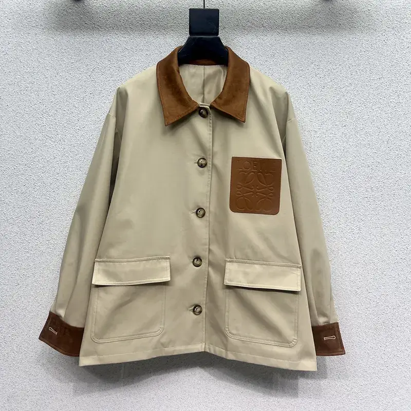 お洒落ロエベ ワークウェア ジャケット コットン&リネン スーパーコピー 2色 lok34442