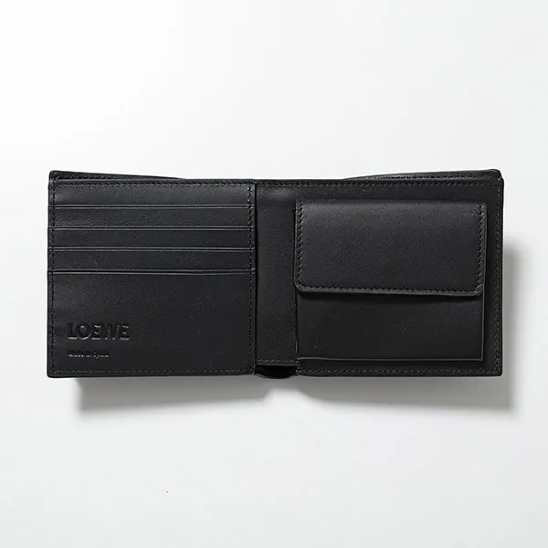 すぐ届く ロエベ 二つ折り財布 スーパーコピー メンズ アナグラム レザー 小銭入れあり カラー3色 C565501X02