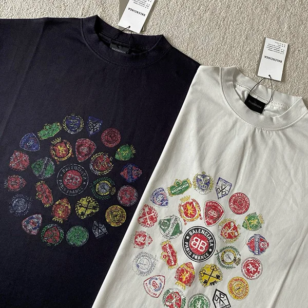 【バレンシアガ パロディ】Logo T-shirt ロゴ Tシャツ 2色 764235