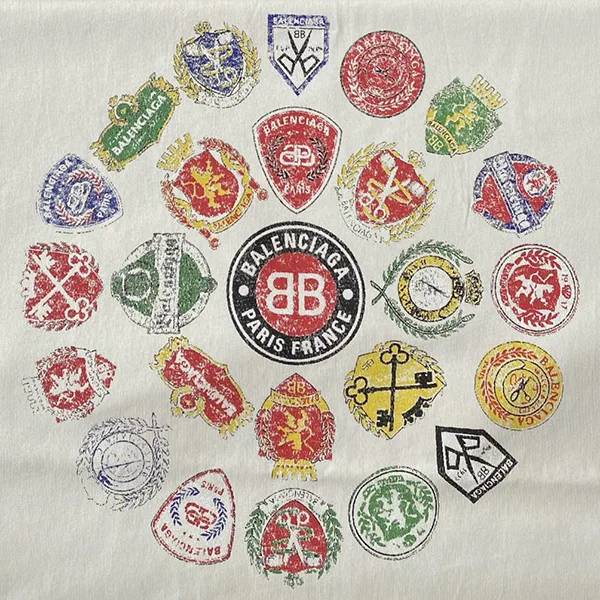 【バレンシアガ パロディ】Logo T-shirt ロゴ Tシャツ 2色 764235