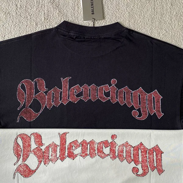 【バレンシアガ パロディ】Logo T-shirt ロゴ Tシャツ 2色 764235