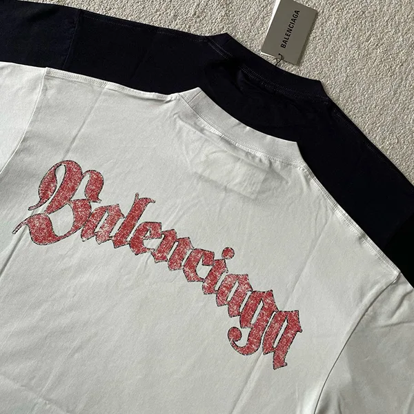 【バレンシアガ パロディ】Logo T-shirt ロゴ Tシャツ 2色 764235