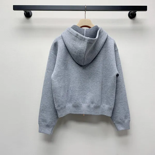 【ミュウミュウ】ダブルカシミヤ ジップフーディーカーディガン 偽物 15NG