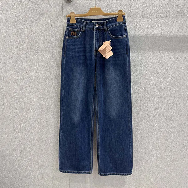 《遊び心溢れる逸品》【ミュウミュウ 偽物】5ポケット デニム ジーンズ myu13334