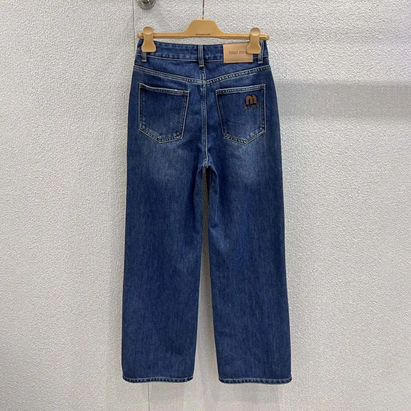 《遊び心溢れる逸品》【ミュウミュウ 偽物】5ポケット デニム ジーンズ myu13334